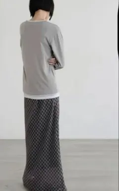 ローリーズファーム シアーレイヤードLS グレー