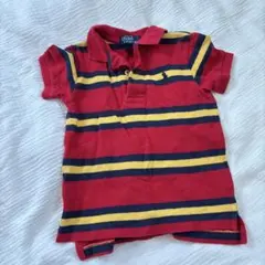 Polo by Ralph Lauren 赤ストライプ ポロシャツ 12M