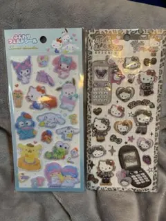 サンリオキャラクター フェルトシール平成はっぴーふぉんシールセット 2シート