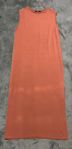 AZUL BY MOUSSY オレンジ ロング 원피스 L ノースリーブ