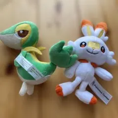 ポケモンfit ぬいぐるみ ツタージャ・ヒバニー セット