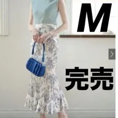 GRL グレイル 花柄プリーツ切替マーメイドスカート【al111]】　三上悠亜