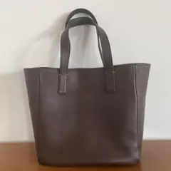 MARGARET HOWELL ブラウン レザー　トートバッグのサムネイル
