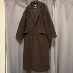 ★moussyロングコート（ダークブラウン）
