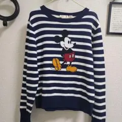 ユニクロ　ディズニー　ミッキー　ボーダー　長袖セーター　140cm 子供服