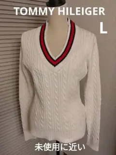 TOMMY HILFIGER セーター Ｌトップス コットン100% 米国購入