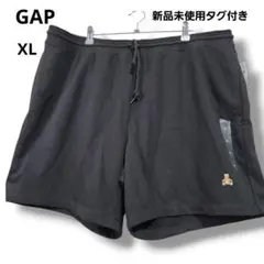 【新品タグ付】GAP 男女兼用 スウェットショートパンツ 黒 XL テディベアのサムネイル