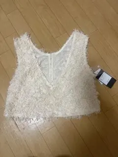 kastane ファーショートベスト　ベスト