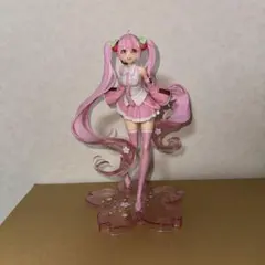 開封品 初音ミク 桜ミク 描き下ろしイラスト ver フィギュア