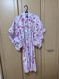 花柄 浴衣 130サイズ ピンク
