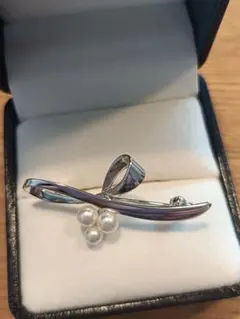 買取店】美品 MIKIMOTO ブローチ 本真珠 銀製 Silver - メルカリ