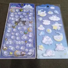 正規品　シマエナガジュエルプチドロップ　シナモン　マシュマロステッカー