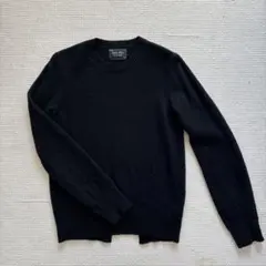 Number (N)ine noir期 ステッチクルーネックセーター 黒 2のサムネイル