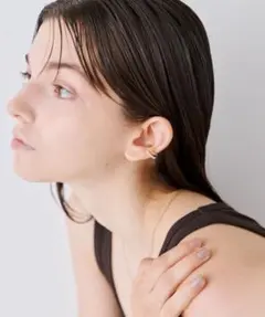 ete bijoux パール ピークカフ イヤーカフ ピンクゴールド