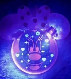 ディズニーランド購入ミニーマウス顔型　ライティング光るペンダントライト　おもちゃ