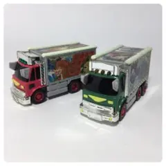 『 アートトラック  プルバックカー 2台セット 』