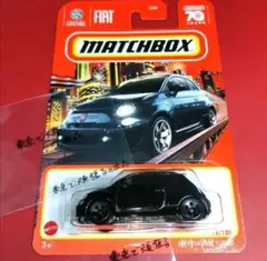 黒ブラック　2019 FIAT 500 TURBO　マッチボックス　フィアット２のサムネイル