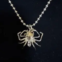 クモデザイン ネックレス シルバー