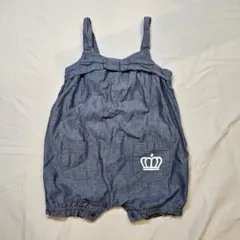 ★美品★ BABYDOLL デニム風 ロンパース 80cm