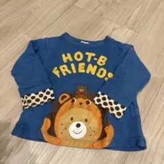 HOT-B FRIENDS クマプリント Tシャツ