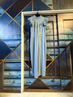 美品 VIVIENNE TAM チュール レイヤード インクプリント ドレス 0