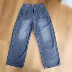 サマンサモスモスブルー　カーブデニムパンツ　チャコールのサムネイル