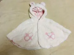 ブランシェス　ベビーガール　ポンチョ ケープ