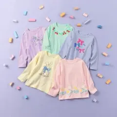 GITAワクワクプリントの長袖Ｔシャツ5枚セット ガーリィ 120 綿