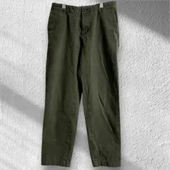 MUJI 無印良品　チノタックワイドパンツ　カーキ　Mサイズ　ヴィンテージ風