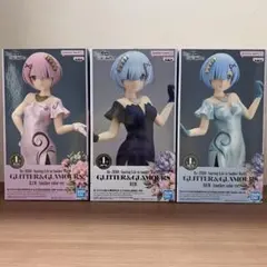 Re:ゼロ GLITTER&GLAMOURS ラム レム リゼロ フィギュア3体のサムネイル