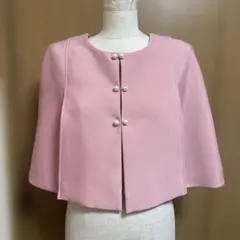 Chesty　チェスティ　ポンチョ　ケープ　パールボタン　ピンク系のサムネイル