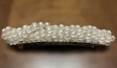 透明ビーズ ヘアクリップ 約10cm