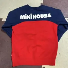 定番MIKI HOUSE 赤と紺 トレーナー 120