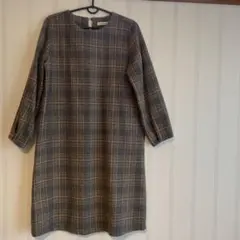 ショコラフィネローブ　膝丈ワンピース　チェック