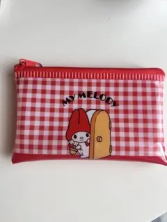 マイメロディ チェック柄ポーチ
