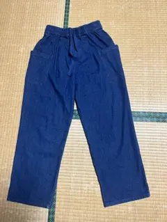 デニムワイドパンツ ジーンズ ウエストゴム