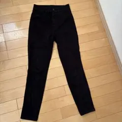 UNIQLO ヒートテックウルトラストレッチハイライズレギンスパンツ BLACK