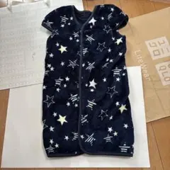 スリーパー　星柄　後ろメッシュ素材　ネイビー　70 80 アカチャンホンポ