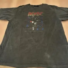 別注RAGEBLUE × AC/DC コラボTシャツ M 鬼フェードブラック墨黒