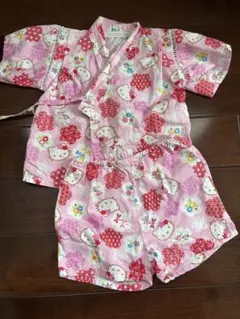 値下げ　ハローキティ 甚平 80cm