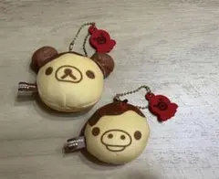 리락쿠마 キイロイトリ たこやき マスコットキーホルダー