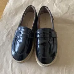 ZARA キッズ エナメルローファー EU30 19㎝ ブラックのサムネイル