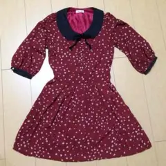 Bye Bye♡ミニーちゃん風ハート柄ワンピース