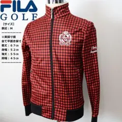 フィラゴルフ◆フリースジャケット◆レッドチェック