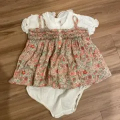 （美品）Bonpoint リバティー柄2wayドレスオール