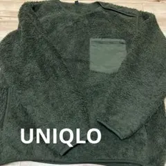 UNIQLO フリース M ダークグリーン