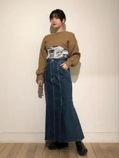 【週末セール】 Ray BEAMS デニムマーメイドロングスカート