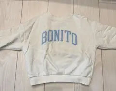 BONITO クロップドスウェット アイボリーS