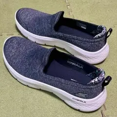 SKECHERS GO WALK グレー スリッポン　24㎝