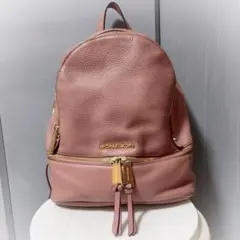 MICHAEL KORS レザー バックパック リュック ピンクベージュのサムネイル